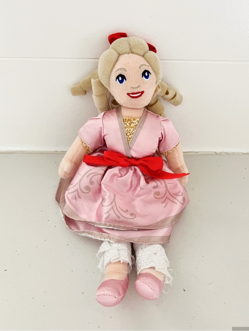 Clara Plush Doll from The Nutcracker Ballet Pink Dress Christmas Holiday Toy